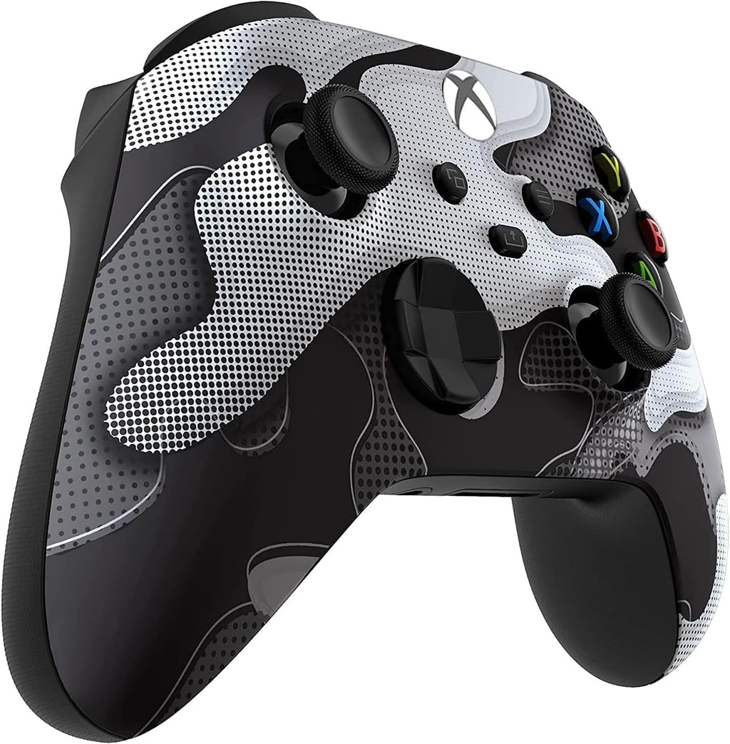 Custom Controllerzz Wireless Controller for Microsoft Xbox Series X/S & Xbox One - Custom Soft Touch Feel - Custom Xbox Series X/S Controller (X/S White Camo)