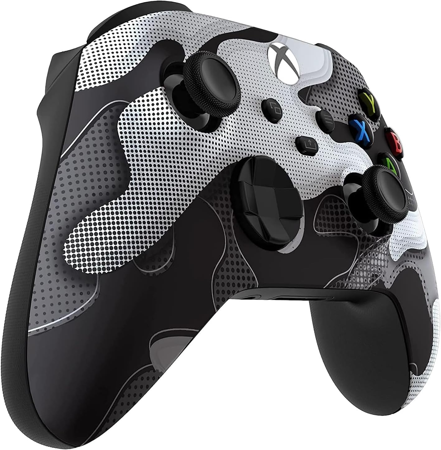 Custom Controllerzz Wireless Controller for Microsoft Xbox Series X/S & Xbox One - Custom Soft Touch Feel - Custom Xbox Series X/S Controller (X/S White Camo)