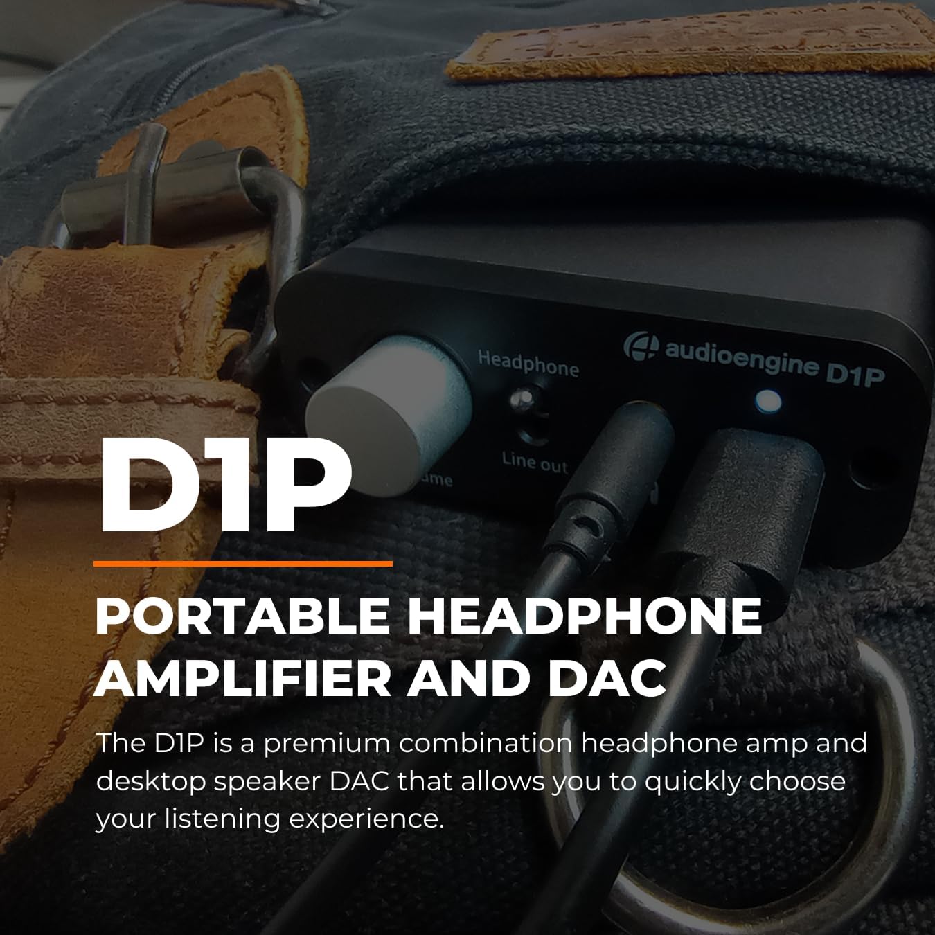 Audioengine D1P 32 Bit Portable Headphone Amplifier - Audio DAC Amp Switcher for Gaming and Music