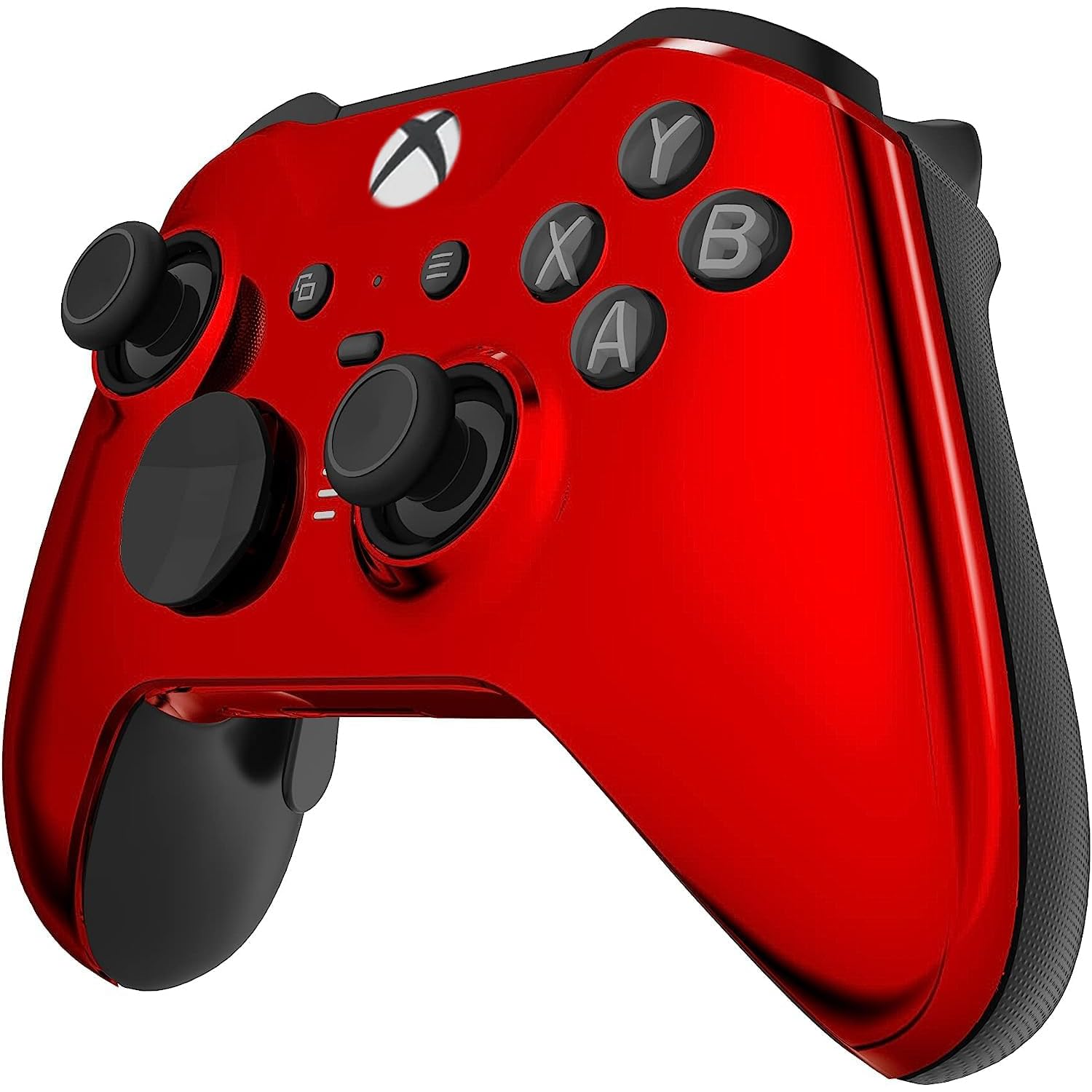Custom Controllerzz Elite Series 2 Controller Compatible With Xbox One, Xbox Series S, and Xbox Series X (Red Chrome)