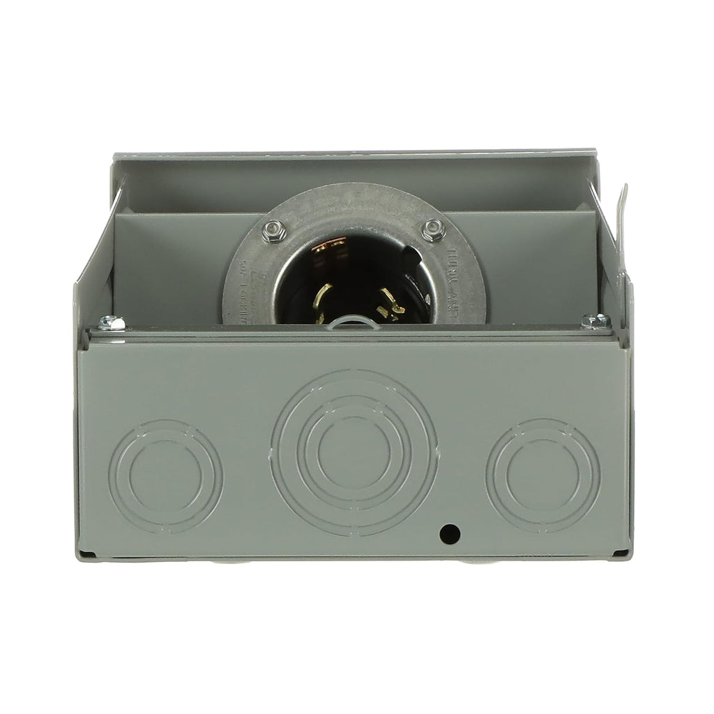 Midwest U050N 50A Power Inlet • 120/240V AC Input • Outdoor Generator Inlet Box • CS6375 Receptacle • for RVs, Trailers, and Transfer Switch Use