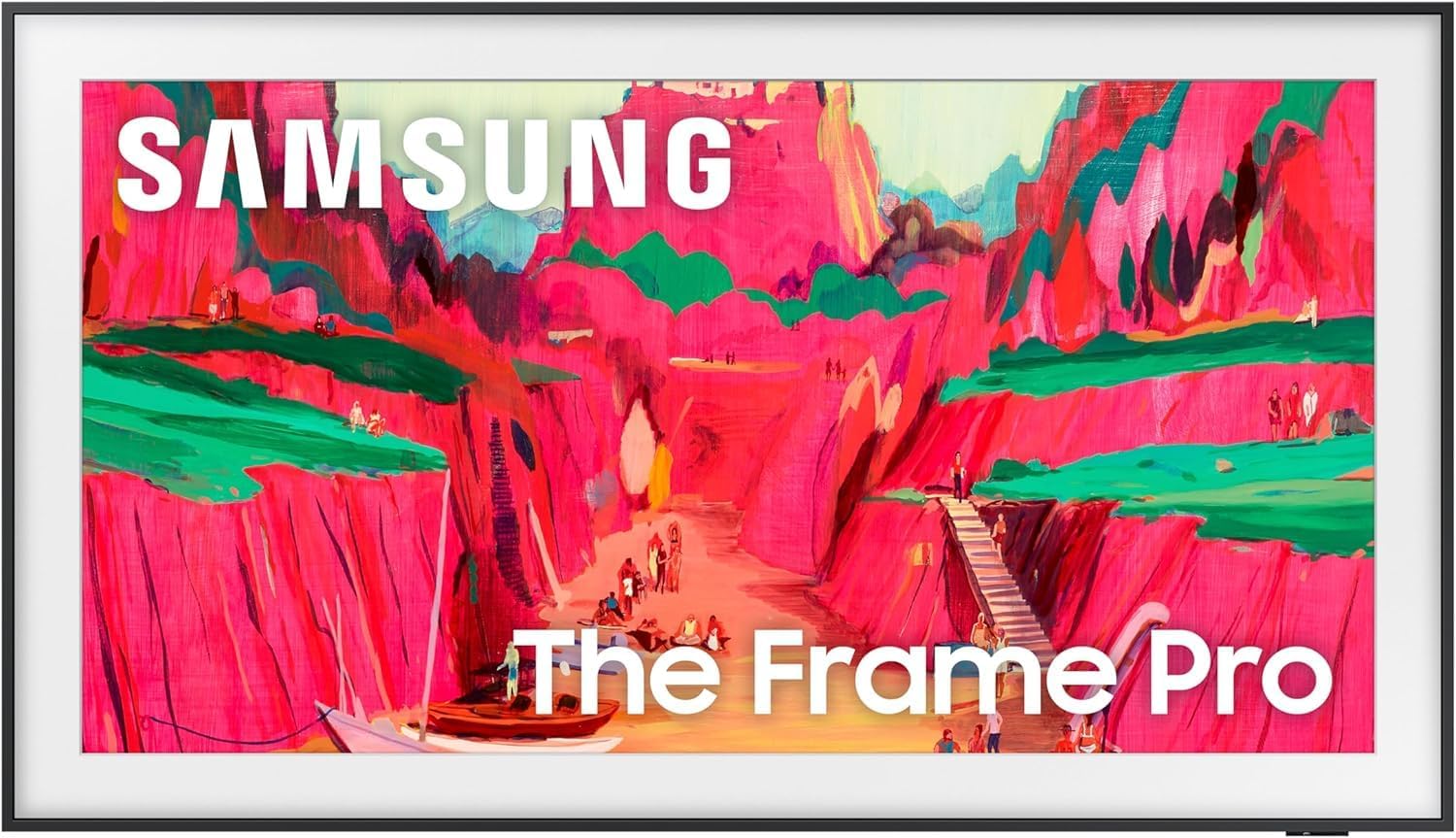 Samsung 75-Inch Class The Frame Pro LS03FW 4K Neo QLED Mini LED Smart TV (2025 Model) + Includes Brown Bezel Value $199 - VGSCFF75BWB