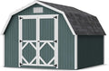Little Cottage Co. 10x10 Classic Gambrel Barn with 4 ft. Sidewalls with Floor, Outdoor Wood Storage Shed Do-It-Yourself Precut Kit