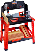 Little Tikes Full Set Creative Construction Workbench with 15+ Accessories, Pretend Play Construction Set, for Boys and Girls Ages 3+ Years (e78)