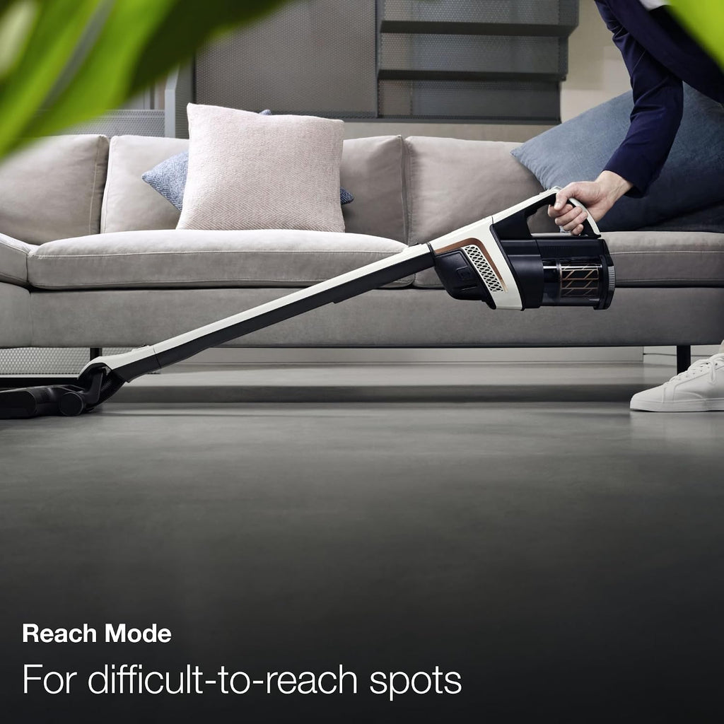 Miele Triflex HX2 Self-Standing Cordless Stick Vacuum Cleaner, 60 min runtime, Lotus White / Rose Gold