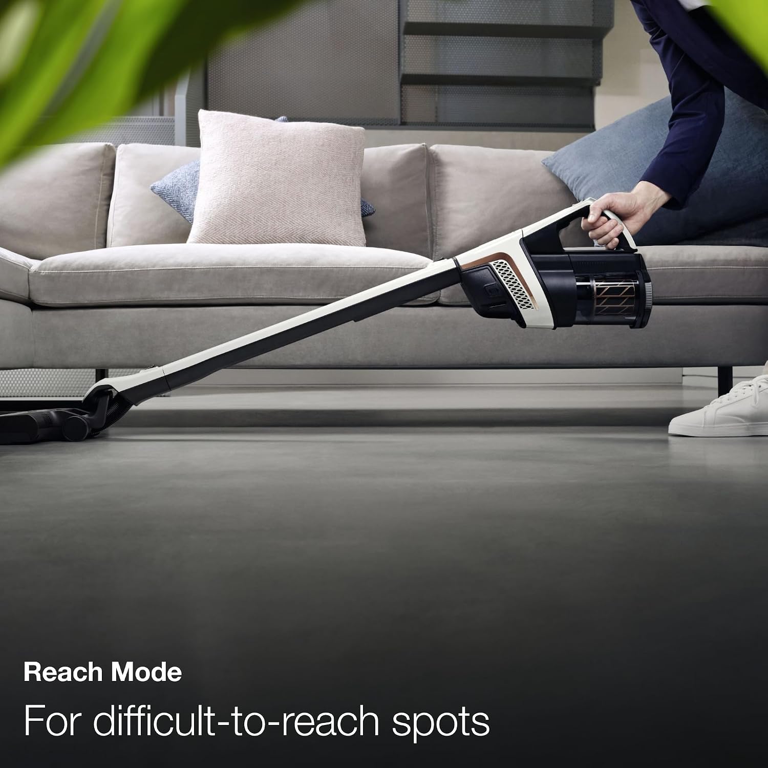 Miele Triflex HX2 Self-Standing Cordless Stick Vacuum Cleaner, 60 min runtime, Lotus White / Rose Gold