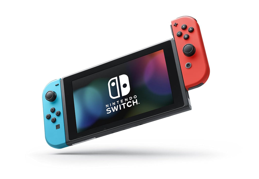 Nintendo Switch with Neon Blue and Neon Red Joy-Con - Handheld Gaming Console