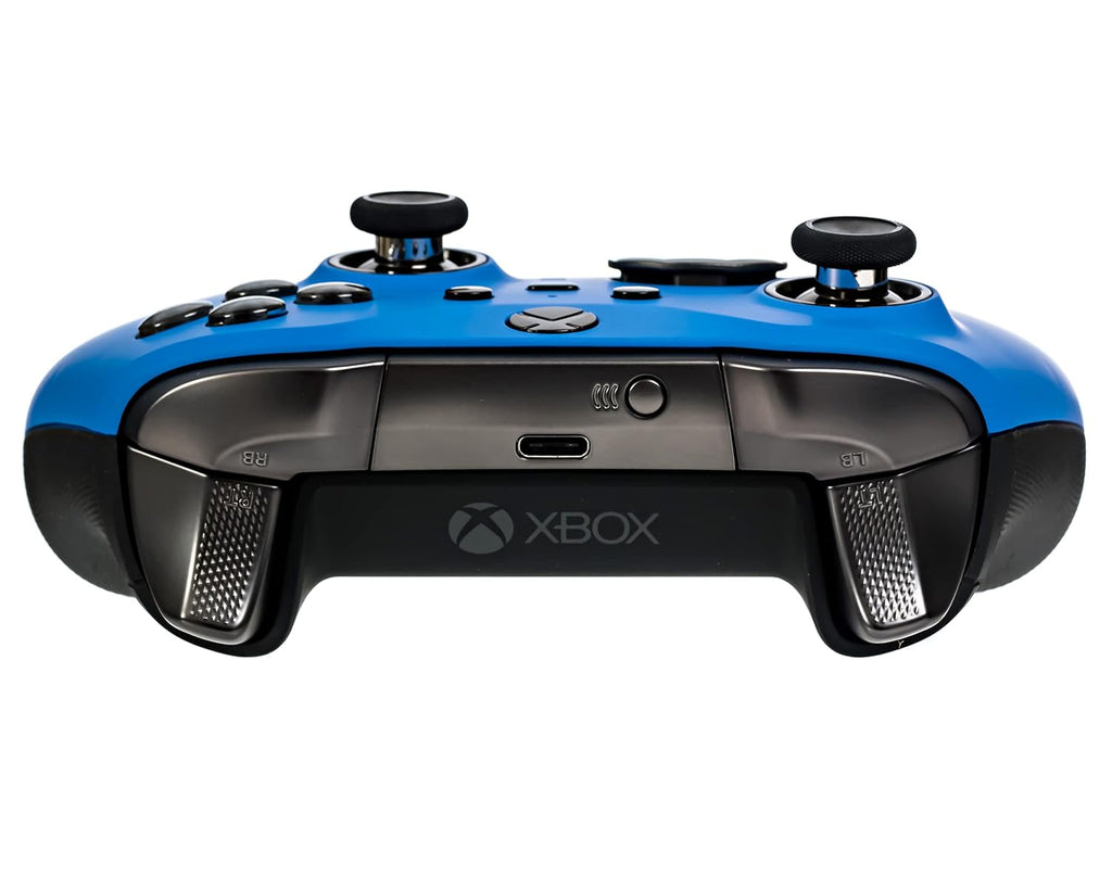 Xbox Elite Series 2 Custom Soft Touch Controller - Soft Touch Feel, Added Grip, Cool Blue Color - Compatible with Xbox One, Series X, Series S