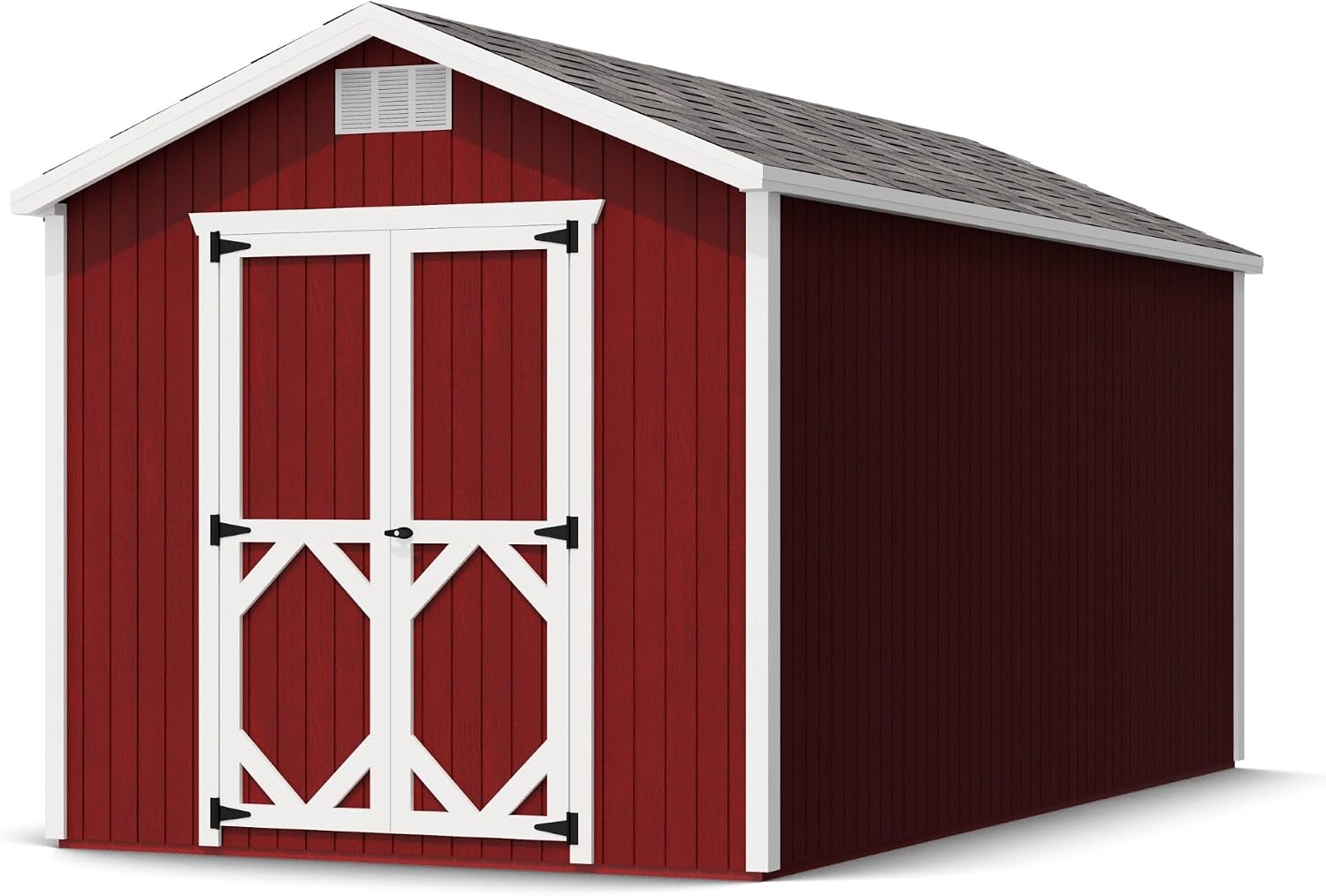 Little Cottage Co. 8x16 Classic Gable Shed with Floor, Outdoor Wood Storage Do-It-Yourself Precut Kit