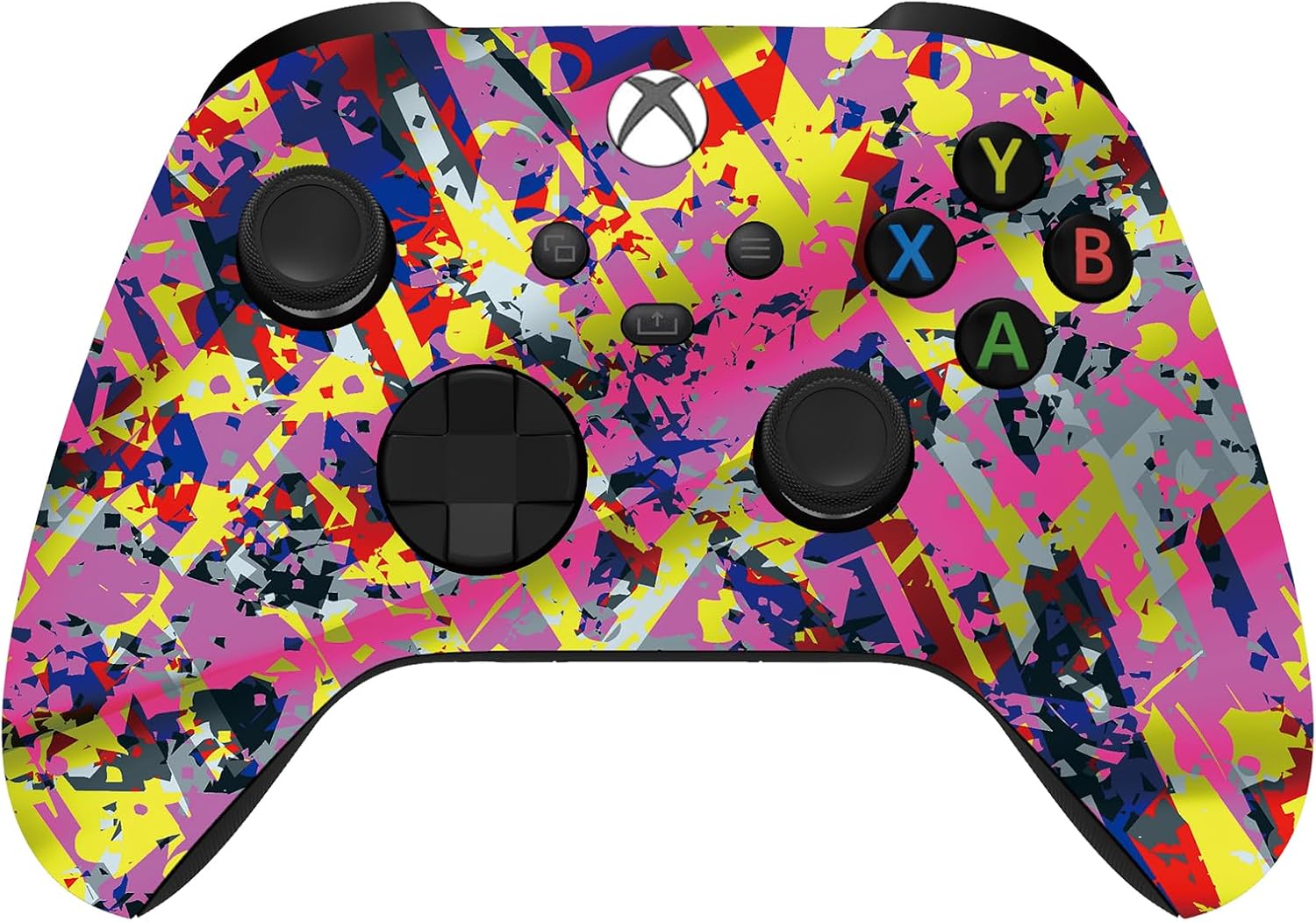 Custom Controllerzz Wireless Controller for Microsoft Xbox Series X/S & Xbox One - Custom Soft Touch Feel - Custom Series X/S Controller (X/S Neon Drip)