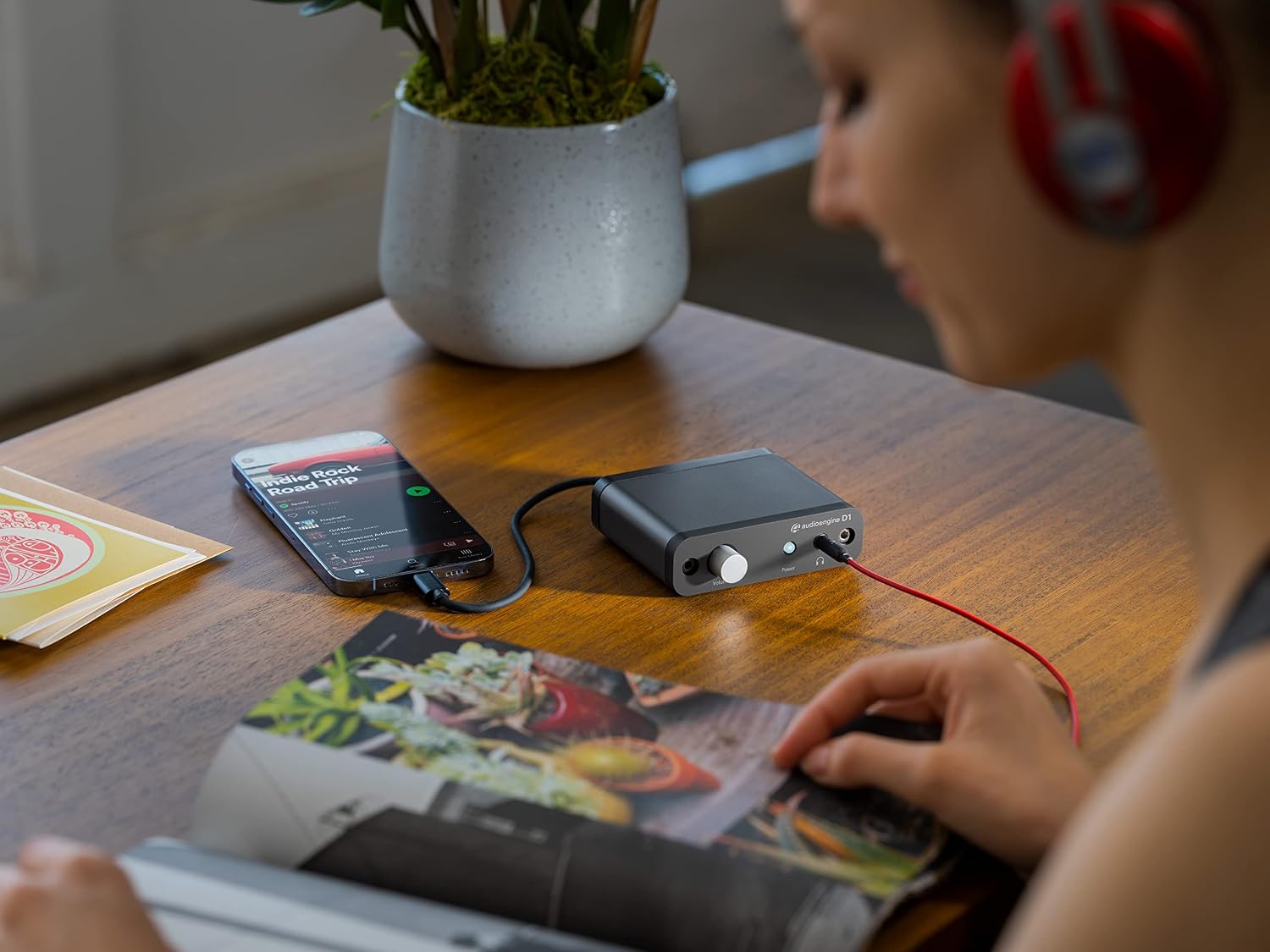 Audioengine D1 32-bit Desktop DAC and Headphone Amp, Preamp, Laptop, Amplifier, Gamers and Musicians