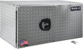 Buyers Products 1705205 Diamond Tread Aluminum Underbody Truck Box with Barn Door, 18 x 18 x 36 Inch, Lockable T Handles, Truck Storage and Organizer, Made in the USA, Silver