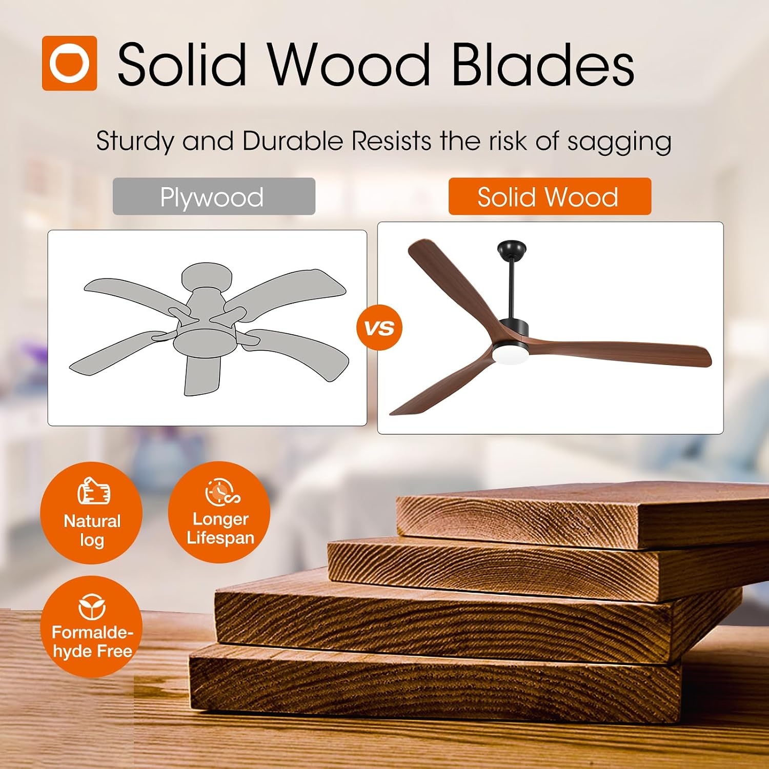 addlon 80 inch Ceiling Fans with Lights and Remote Control, Reversible, 3 Wood Blades, 6 Speeds, 3CCT Dimmable, Noiseless, Indoor/Outdoor Black Walnut Ceiling Fan for Bedroom Living Room Gazebo Patio