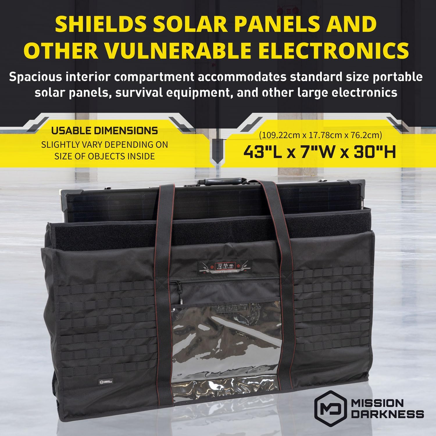 Mission Darkness EMP Protection Faraday Bag Collection Includes Military-Grade XL Faraday Bags for Generators and Solar Panels // RF Shielding, EMP/CME Protection, Preparedness, Security