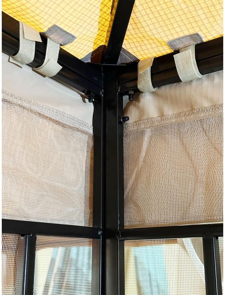 Garden Winds Replacement Canopy Top Cover Compatible with The Grand Patio 10' X 10' Gazebo - RipLock 350