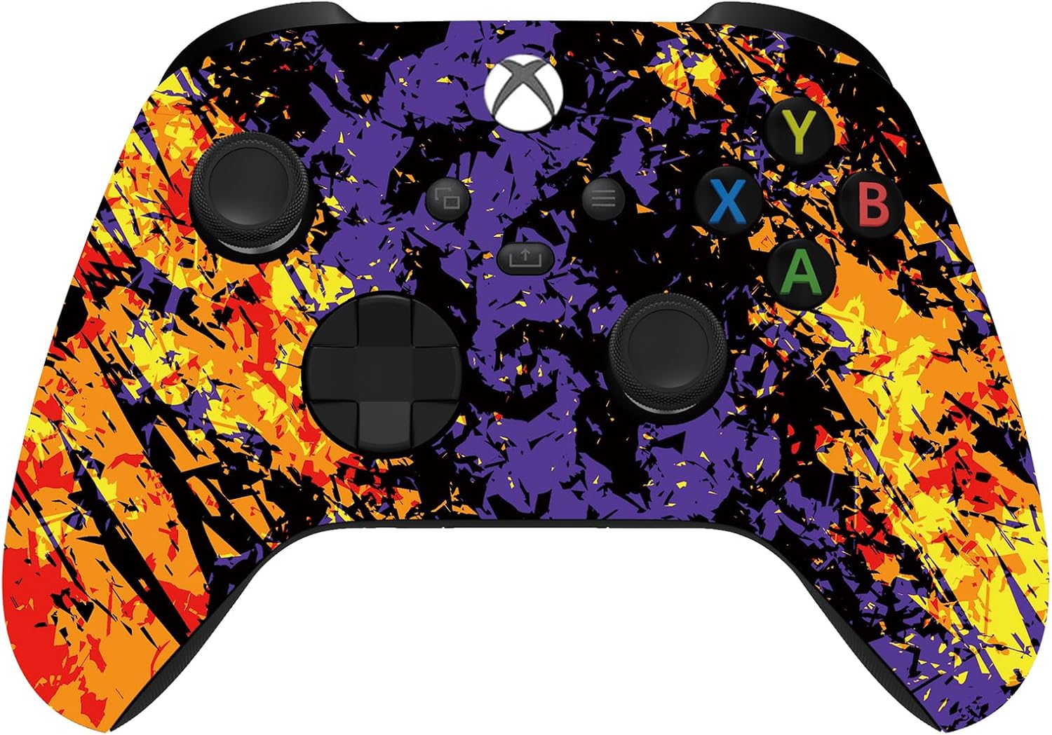 Custom Controllerzz Wireless Controller for Microsoft Xbox Series X/S & Xbox One - Custom Soft Touch Feel - Custom Series X/S Controller (X/S Inferno Galaxy)
