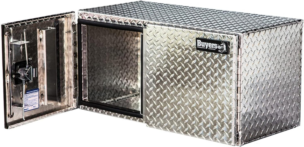 Buyers Products 1702240 Diamond Tread Aluminum Underbody Truck Box with Barn Door, 24 x 24 x 48 Inch