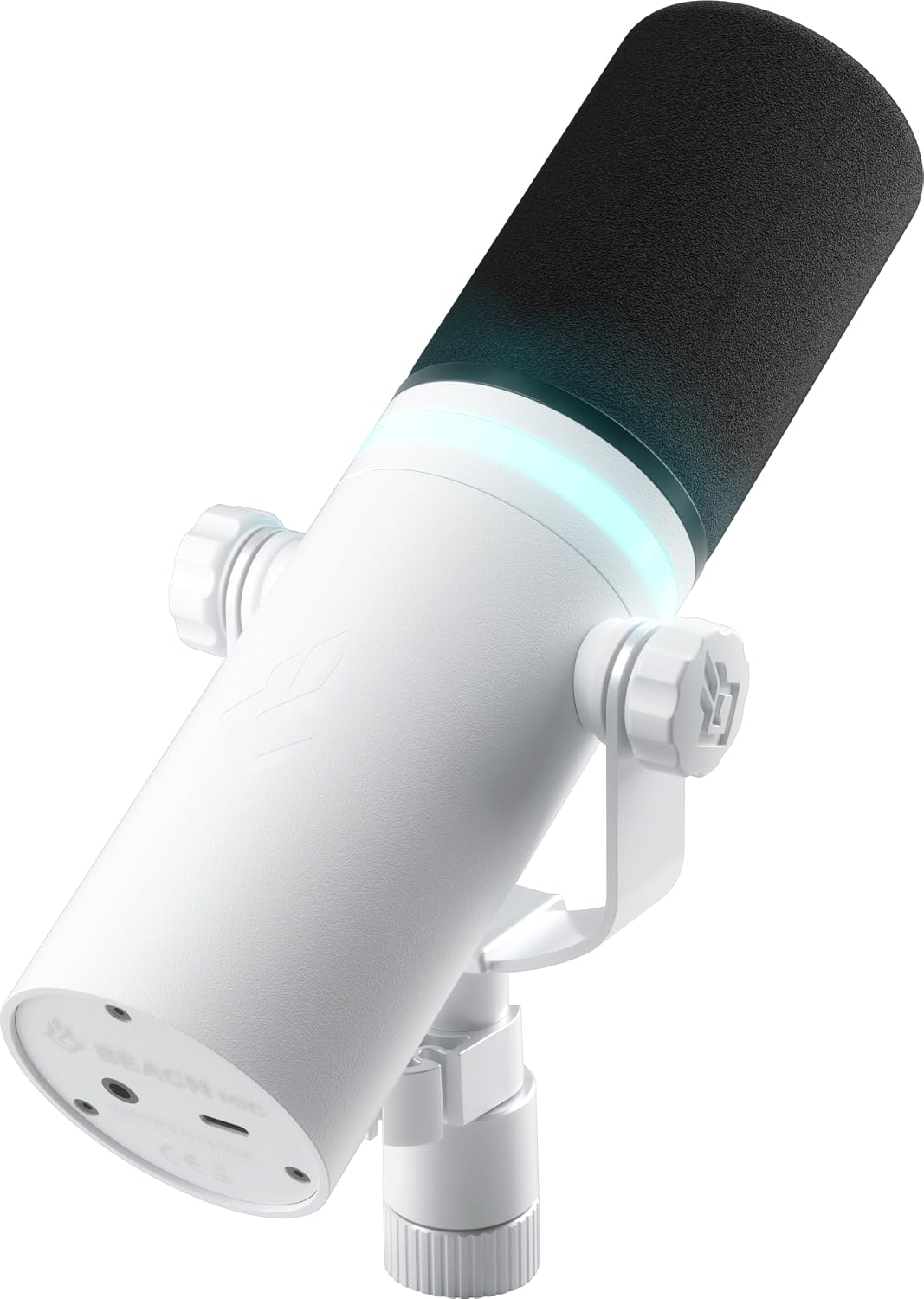 BEACN Light Dynamic USB Microphone for PC & Gaming – Broadcast-Grade Streaming, Podcast & YouTube Mic with RGB Lighting, Noise Rejection & Headphone Monitoring – USB C Mic for Twitch & Recording