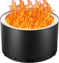 VEVOR Smokeless Fire Pit Stove Bonfire, H: 17 in x Dia: 28 in,Wood Burning Fireplaces with Removable Ash Pan, SUS430 Stainless Steel Inner Portable Outdoor Firepit,for Outdoor Patio Camping, Black