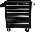 6-Drawer Heavy-Duty Rolling Tool Chest with Wheels, Steel Storage Organizer Cart with Handle, Metal Tool Cabinet for Garage, Workshop, and Repair Shop