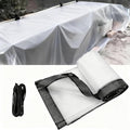 Clear Waterproof Tarpaulin, with Grommets, Tear-Resistant & Uv Protected, for Outdoor Canopy, Balcony, Deck, Porch Enclosure, and Gazebo(14X27 Ft)