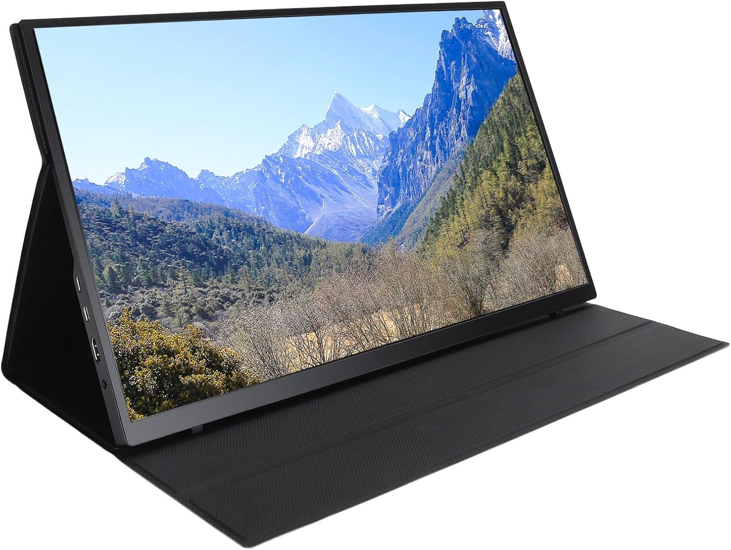 Zunate Portable Gaming Screen, 18.5 Inch 1080P USB C Computer Screen, External Second Screen with Speakers for Laptop PC Phone for Gaming Equipment