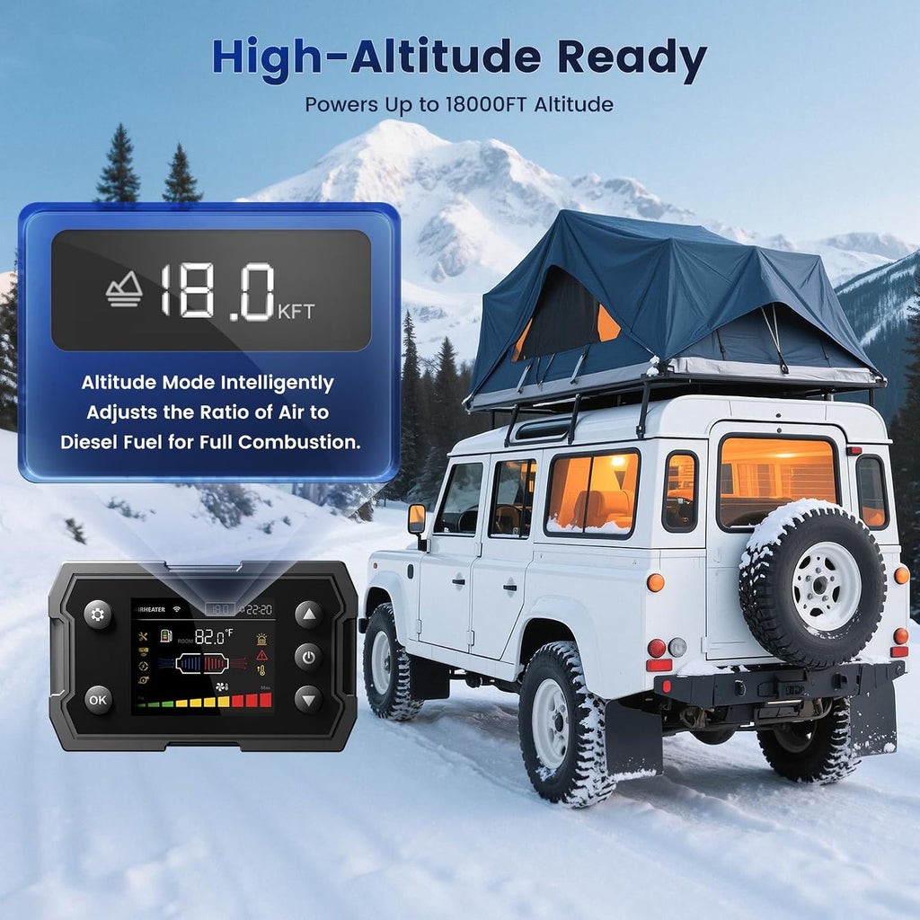 8KW Diesel Heater, 6L Portable Diesel Air Heater All in One 110V/12/24V with App Control, Wireless Temperature Sensing and Altitude Mode for RV Garage Camper 2025 Toolbox 2s Plus