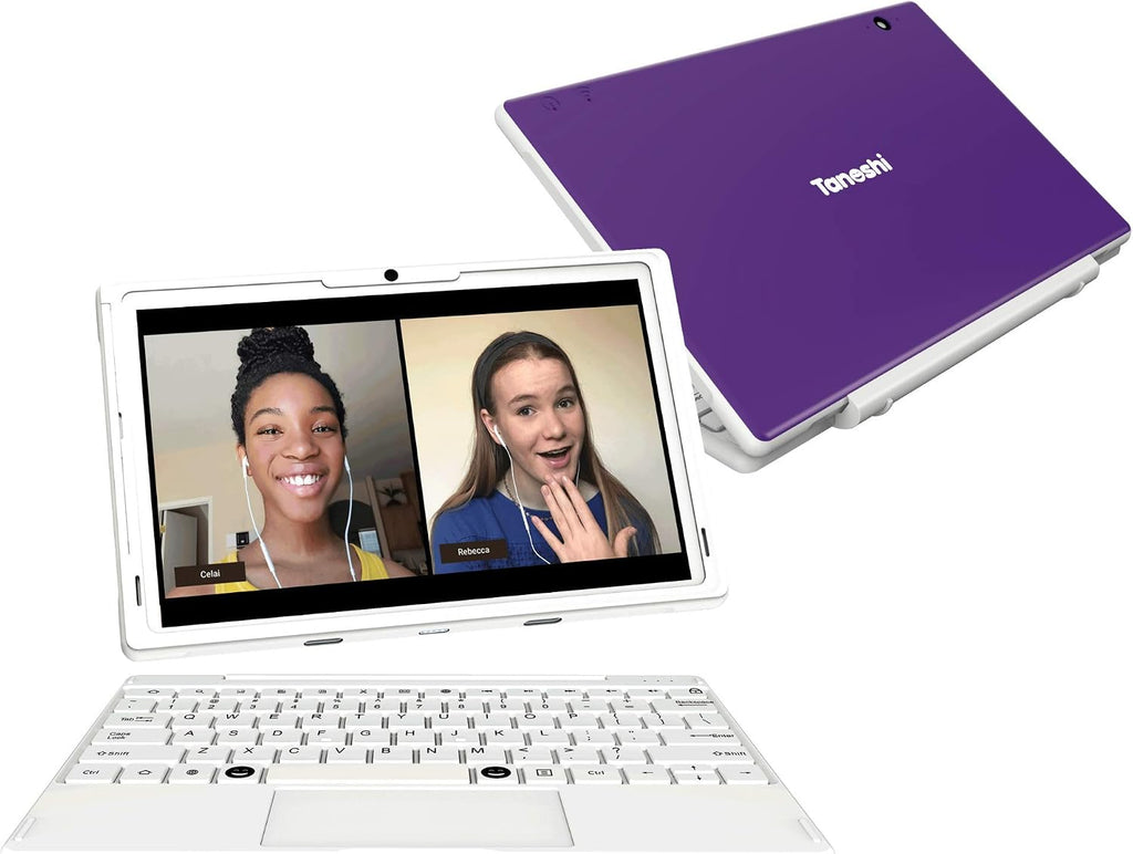 Tanoshi Scholar Kids Computer a Kids Laptop for Ages 6-12, 10.1' HD Touchscreen Display (Purple)