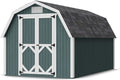 Little Cottage Co. 8x14 Classic Gambrel Barn with 4 ft. Sidewalls with Floor, Outdoor Wood Storage Shed Do-It-Yourself Precut Kit