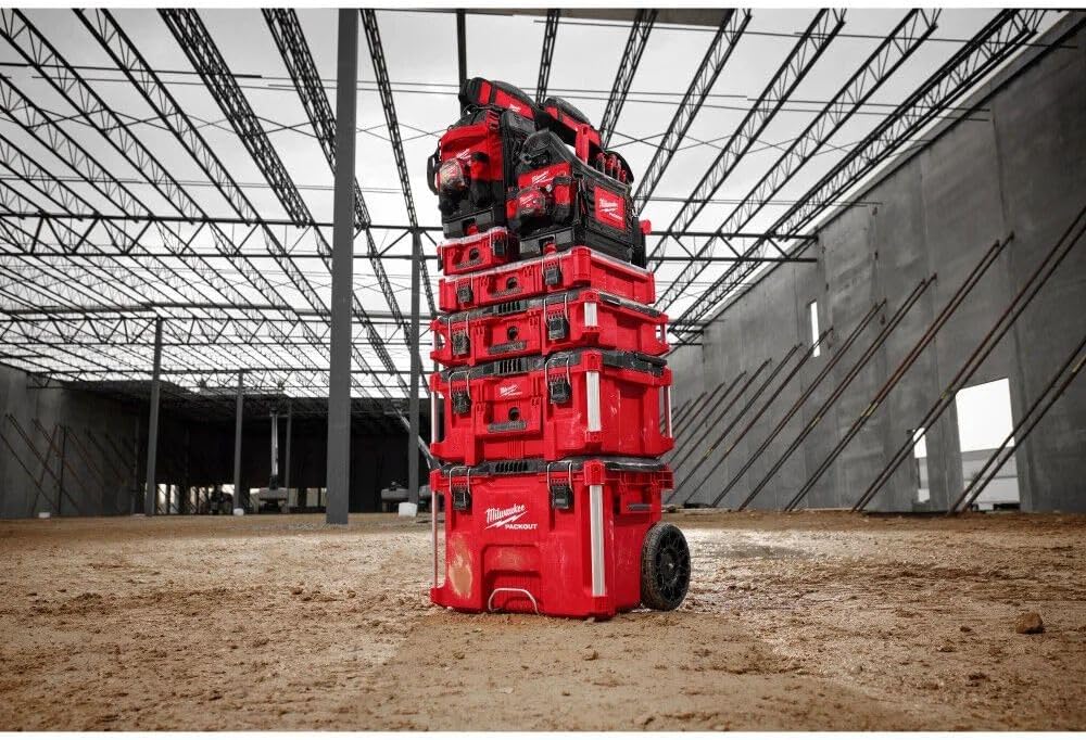 Milwaukee Electric - PACKOUT 10 Compact Portable Tool Box with ADJUSTA