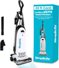 Simplicity Vacuums Allergy Bagged Vacuum Cleaners for Home, Carpet, Rugs, and Hardwood, Multi Surface Upright Vacuum Cleaner with Certified HEPA Vacuum, Pet Vacuum, S20EZM