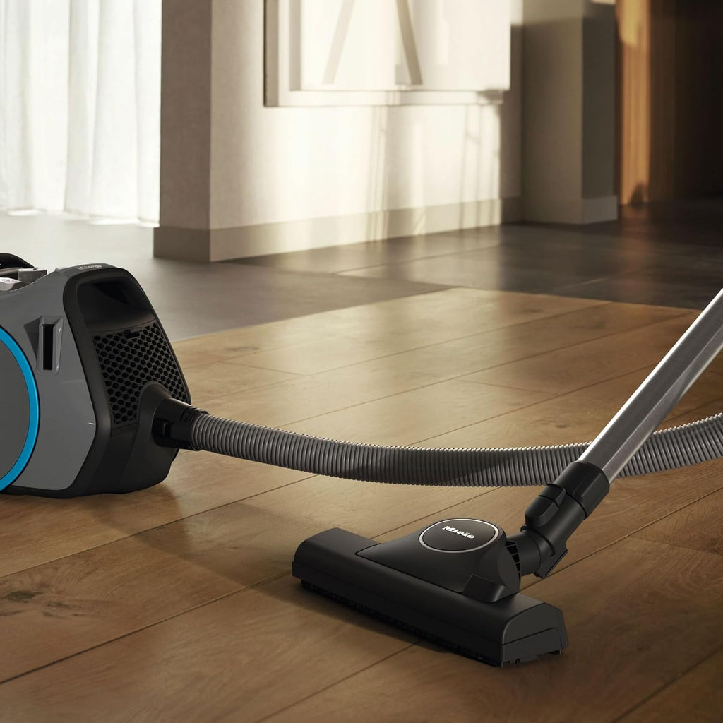 Miele Boost CX1 - Bagless Canister Vacuum Cleaner, Lightweight, Compact and Corded with Vortex Technology and Hygiene AirClean Filter, in Grey/Blue