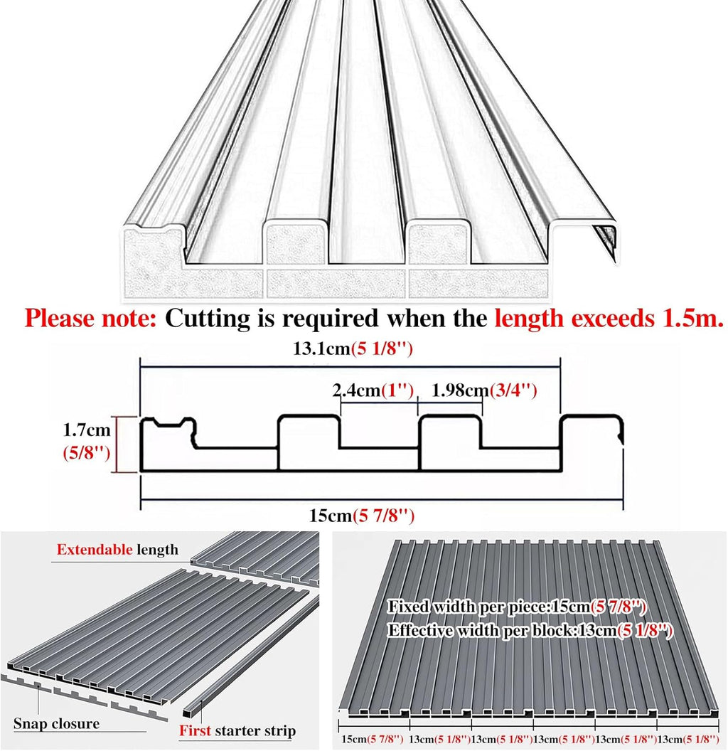 Heavy Duty Ceiling Insulated Panels, Metal Roofing Panels for Chicken Coop Gazebo and Mobile Homes, Corrugated Awning Covers with Polycarbonate Fill(Brown,L 1m(3.2ft))