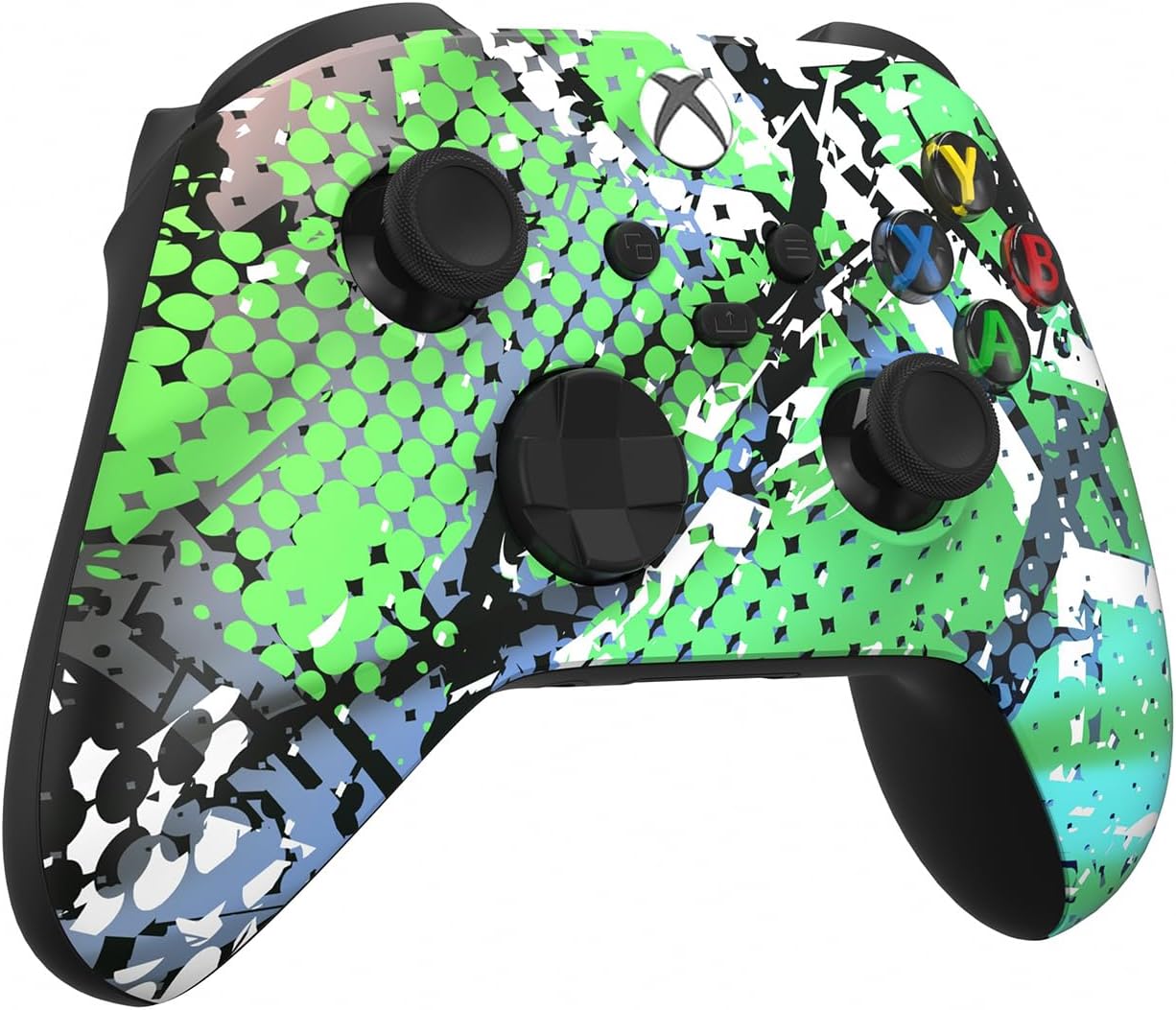 Custom Controllerzz Wireless Controller for Microsoft Xbox Series X/S & Xbox One - Custom Soft Touch Feel - Custom Series X/S Controller (X/S Swamp Fade)