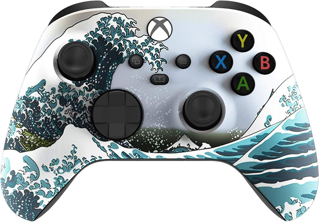 Custom Controllerzz Wireless Controller for Microsoft Xbox Series X/S & Xbox One - Custom Soft Touch Feel - Custom Xbox Series X/S Controller (X/S Waves)
