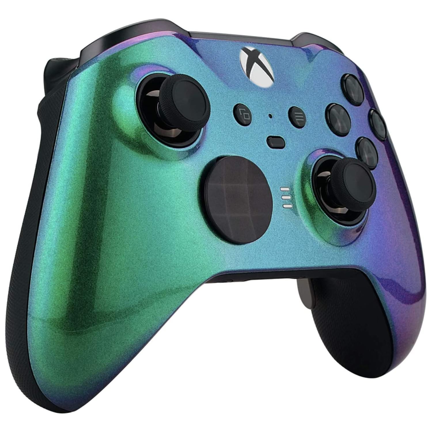 Custom Controllerzz Elite Series 2 Controller Compatible With Xbox One, Xbox Series S and Xbox Series X (Green & Purple Chameleon)