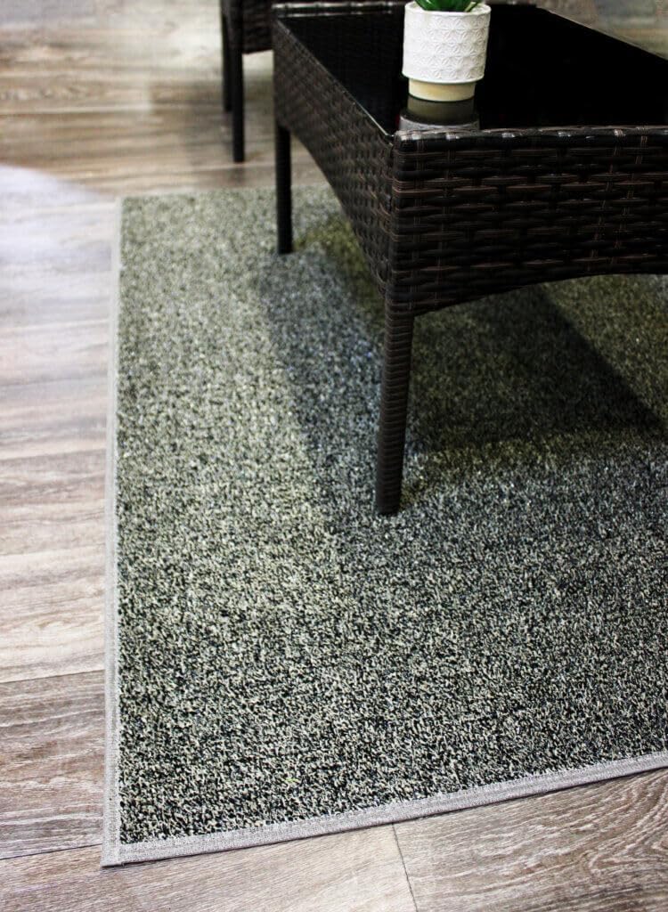 KOECKRITZ Outdoor Taupe Turf Rug – Weather-Resistant Artificial Grass Carpet for Patio, Deck, Porch, Gazebo, Boat & Pool – Lightweight, Fade-Resistant - 12' x 13'