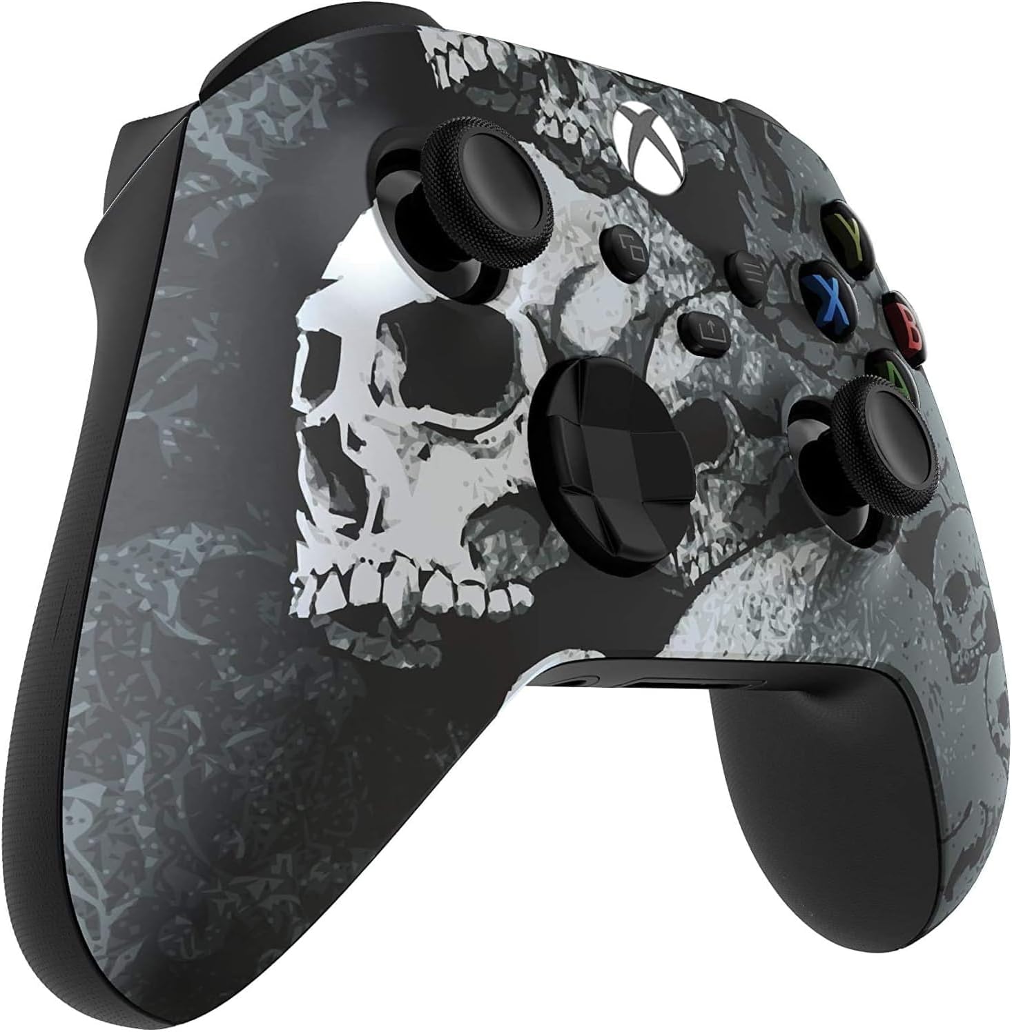 Custom Controllerzz Wireless Controller for Microsoft Xbox Series X/S & Xbox One - Custom Soft Touch Feel - Custom Xbox Series X/S Controller (X/S Black Skullz)