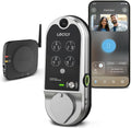 Lockly Vision Smart Lock, HD Video Doorbell Smart Locks for Front Door, Fingerprint Door Lock, Touchscreen Keypad, App Control, No Monthly Fee, Auto Lock - Satin Nickel