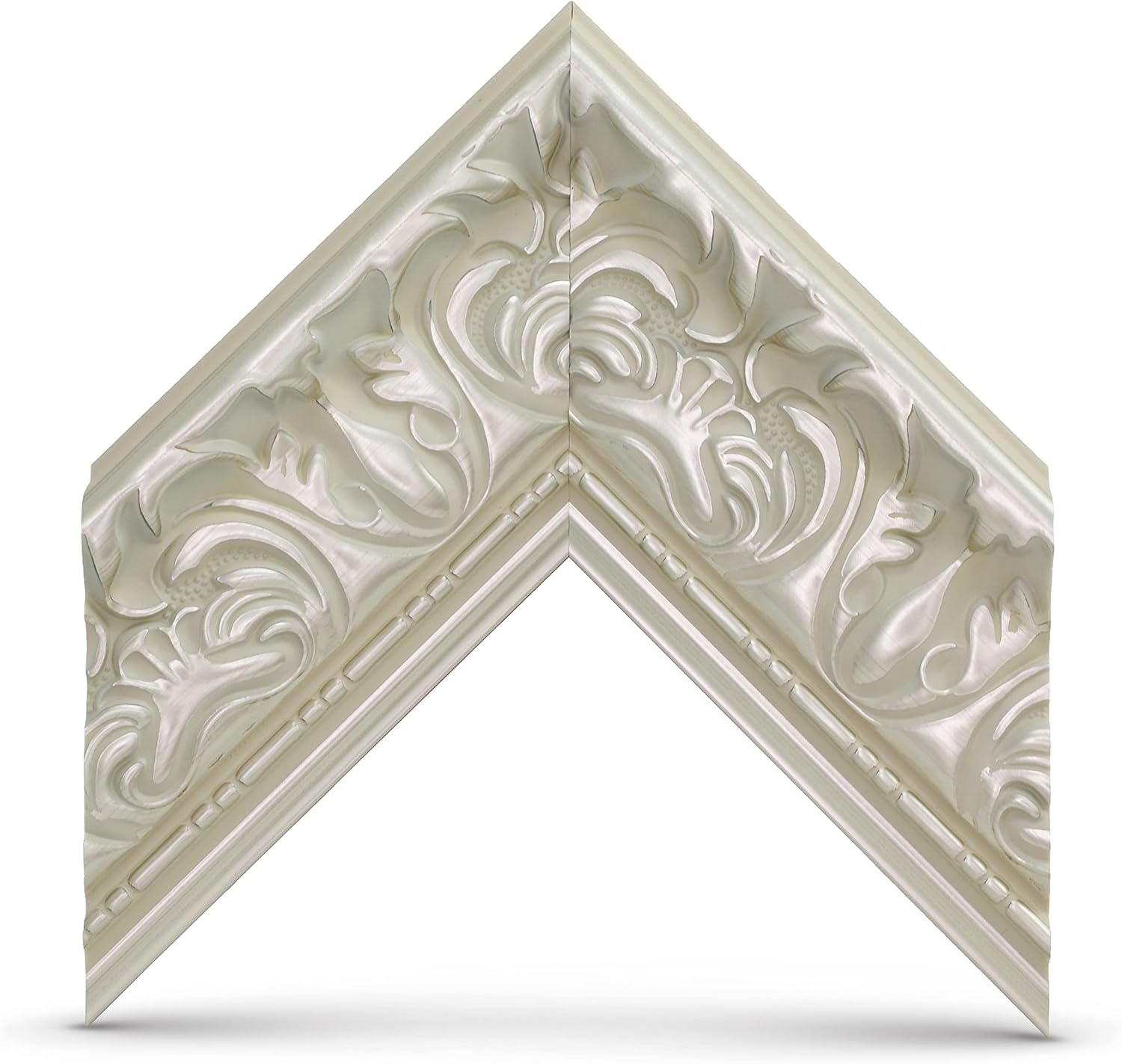 Tuscan Pearl 85' Premiere Deco TV Frame - Compatible ONLY with Samsung The Frame TV and Pro TVs (Fits 2021-2026, LS03A, LS03B,LS03C,LS03D,LS03FA,LS03FW)