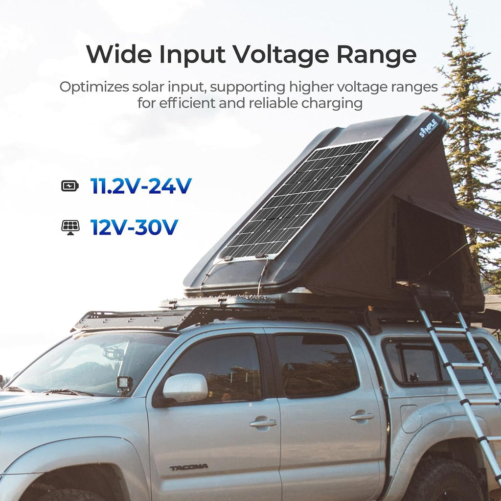 Renogy DC to DC Charger with MPPT 12V 40A Solar Input - 670W Dual Charging Car Battery Chargers for RV Marine Camping Compatible with LiFePO4 Gel Flooded and Sealed Lead Acid Batteries