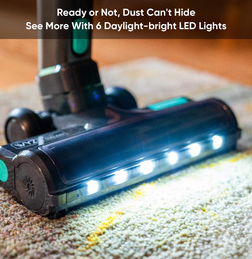 Wyze Cordless Vacuum S with 20Kpa Powerful Suction, Lightweight Stick with HEPA Filter, 300W Powerful Brushless Motor, 40mins Runtime for Home Hard Floor Carpet Pet Hair