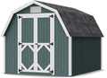 Little Cottage Co. 8x10 Classic Gambrel Barn with 4 ft. Sidewalls with Floor, Outdoor Wood Storage Shed Do-It-Yourself Precut Kit