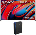 Sony K85XR90 85 Inch XR90 Series Bravia Mini LED HDR QLED 4K Google TV with an Austere 5S-PS4-US1 4-Outlet Power with Omniport USB (2024)
