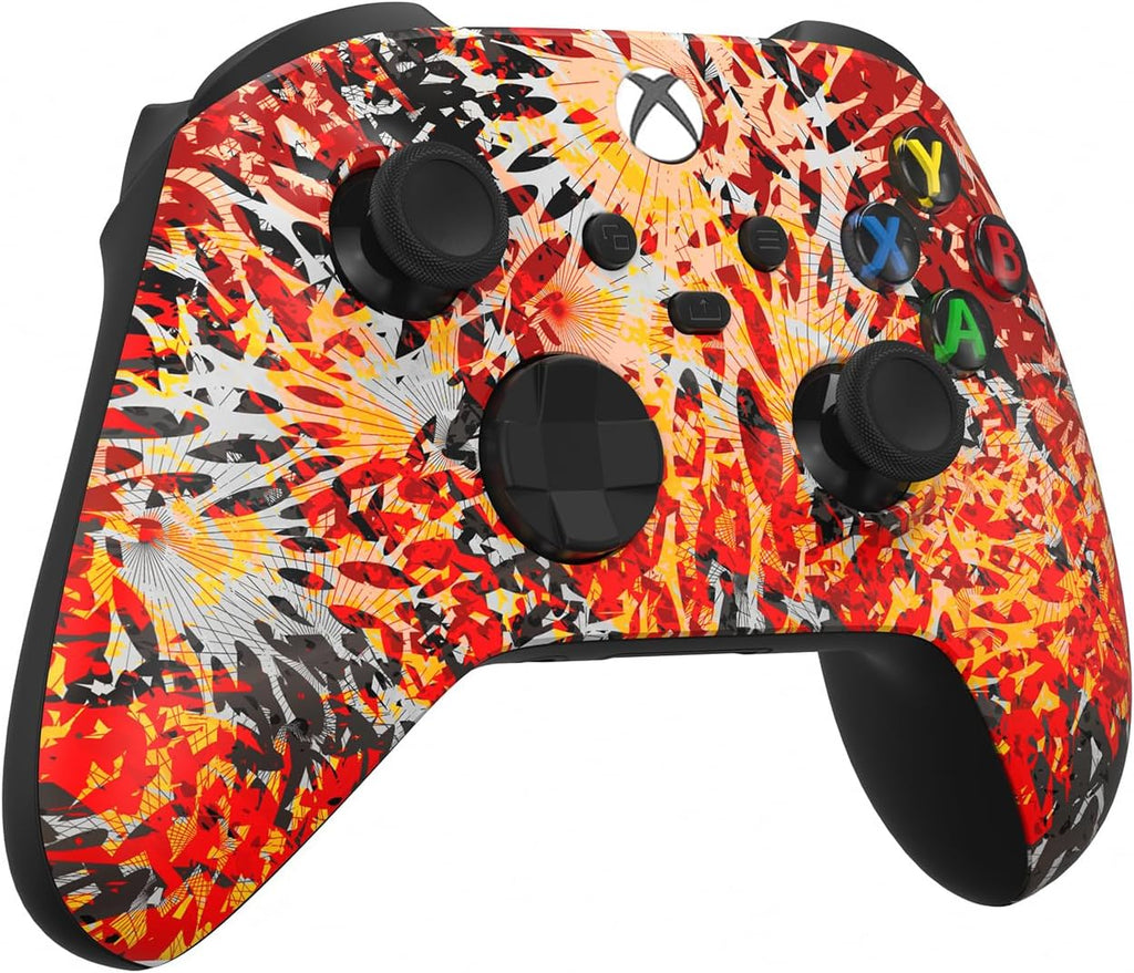Custom Controllerzz Wireless Controller for Microsoft Xbox Series X/S & Xbox One - Custom Soft Touch Feel - Custom Series X/S Controller (X/S Solar Flare)
