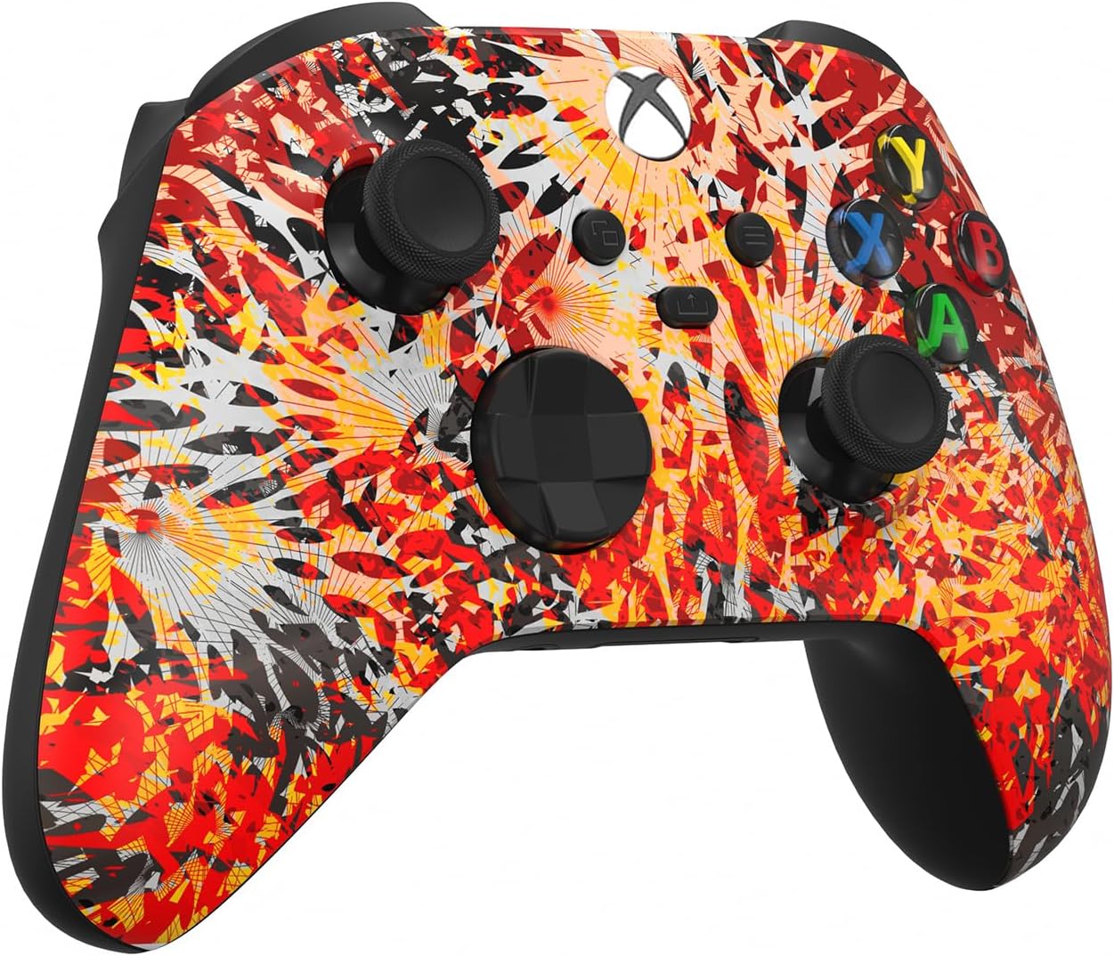 Custom Controllerzz Wireless Controller for Microsoft Xbox Series X/S & Xbox One - Custom Soft Touch Feel - Custom Series X/S Controller (X/S Solar Flare)