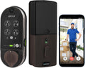Lockly Vision, Video Doorbell Camera Smart Lock, 2-Way Audio Keyless Entry Door Lock, Fingerprint, Digital Keypad, Wi-Fi Smart Locks for Front Door with SD Card, No Monthly Fee, Venetian Bronze