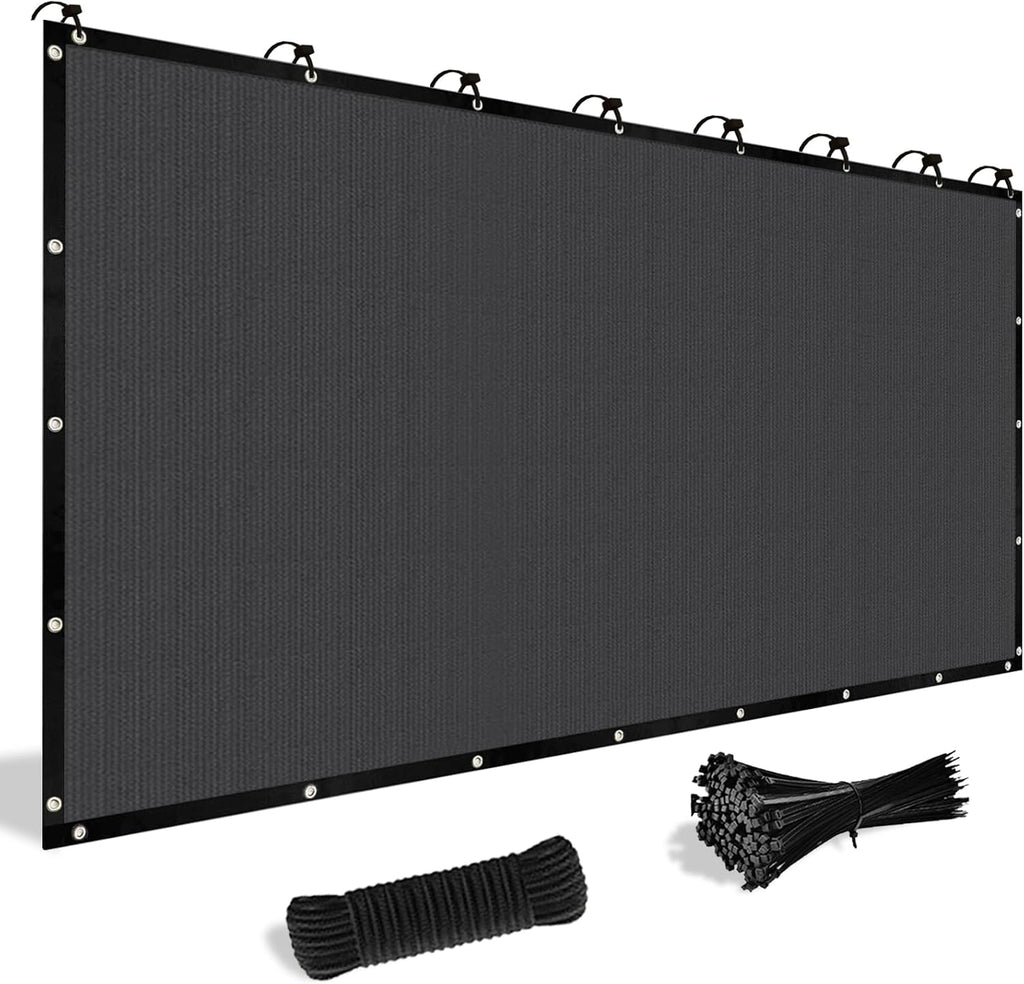 Shade&Beyond Customized Size 12' X 16' Shade Cloth with Grommets, 90% UV Protection Pergola Shade Cover Mesh Tarp Sun Screens for Patio GN07, Dark Gray