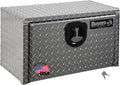 Buyers Products 1705149 Diamond Tread Aluminum Underbody Truck Tool Box, 14 x 12 x 18, Made in USA, .100 in. Thick, Corrosion Resistant, Locking Compression Latch, Secure Storage for Work Trucks
