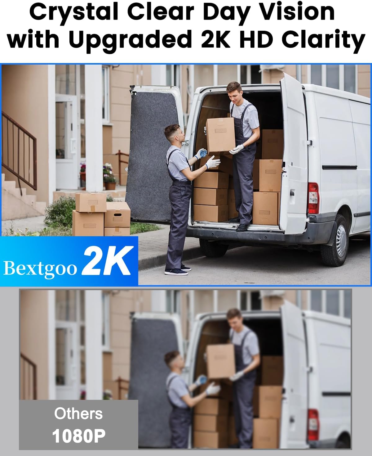 2K Video Peephole Doorbell Camera with 32GB Memory Card, Door Viewer with 4.3' Color Monitor, 8000mAh Battery, 170° Wide View, Motion Detection Alerts, Night Vision